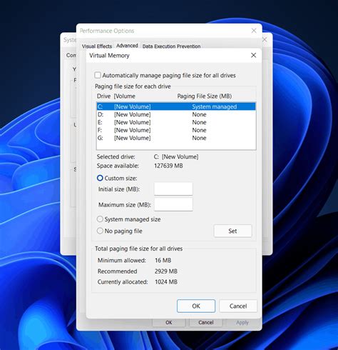Web. . Recommended virtual memory size for 16gb ram windows 11